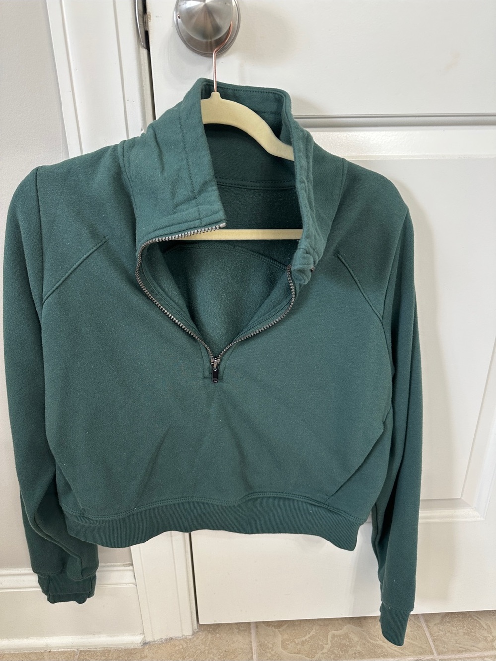 all in motion Dark Teal Half-Zip Pullover Sweatshirt